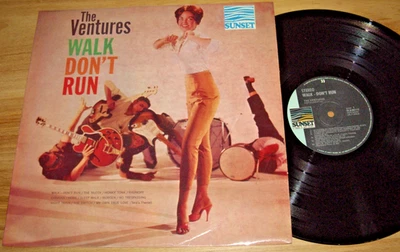 THE VENTURES  *OZ Press 12'' LP ' WALK DON'T RUN ' 1961 VGC- - Image 1 of 2