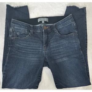 WIT & WISDOM Medium Wash Denim Raw Hem Skinny Jeans Größe 2 - Bild 1 von 4