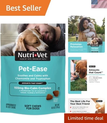 Pet-Ease 6 oz Soft Chews - Calm Your Dog Naturally During Stressful Times - Image 1 of 4
