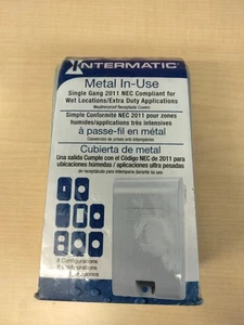 NEW INTERMATIC WP3110MXD METAL-IN-USE RECEPTACLE COVER 2-3/4" DEPTH Single Gang - Picture 1 of 6
