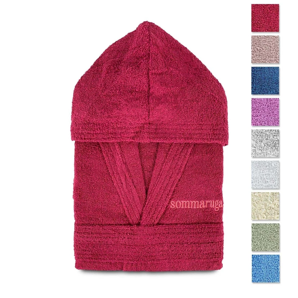 Unisex bathrobe men women Sommaruga sponge cotton 400gr and hood 4016 - Image 1 of 1