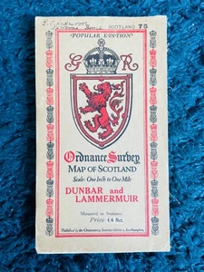 1926 Ordinance Survey Map Of Scotland Dunbar And Lammermuir Scale: 1:2500 - Picture 1 of 6