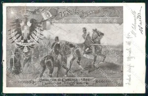 Militari Reggimentali 71º Reggimento Fanteria Battaglia Custoza cartolina XF5318 - Foto 1 di 2