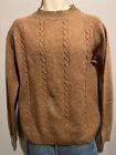 Men's Vtg NATIONAL SHIRT SHOPS Brown 95% Wool Pullover Sweater Size M/L