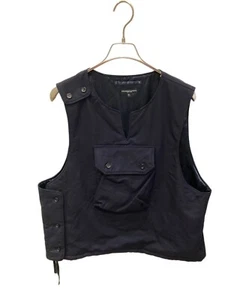 Engineered Garments Men's Wool Cover Vest Size L Navy Solid outdoor USED - Picture 1 of 5