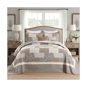 Bedduvit 100% Cotton 120"x120" Oversized California King Bedspread - Farmhous... - Picture 1 of 7
