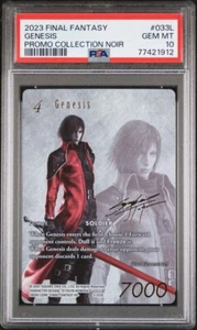 Collezione Promo Final Fantasy 2023 Noir 033L Genesis PSA 10 GEM MINT - Foto 1 di 3