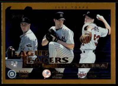 Tarjeta de béisbol 2002 Topps Freddy Garcia/Mike Mussina/Joe Mays A tarjetas de béisbol Foto 1 de 2