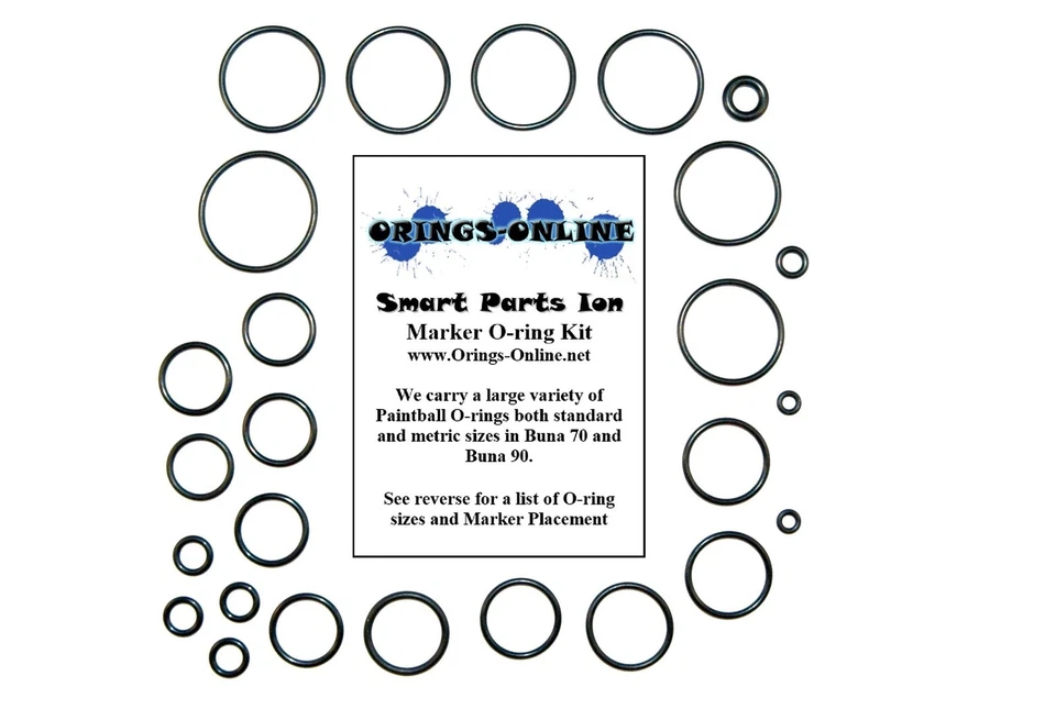 Smart Parts Ion Paintball Marker O-ring Oring Kit x 4 rebuilds / kits