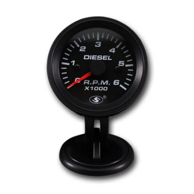52mm 2-1/16" Universal Tachometer On Dash For Diesel Engine Alternator 6000 RPM - Image 1 of 4