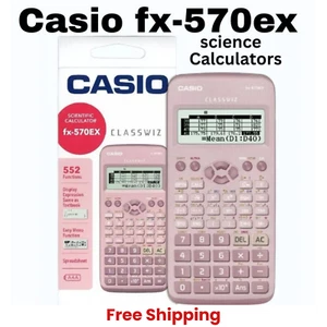 ORIGINAL Casio Scientific Calculator Classwiz FX-570EX-PK Pink School Office NEW - Picture 1 of 6
