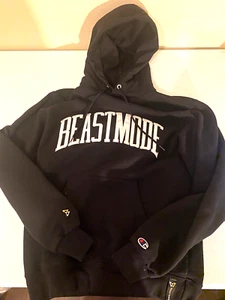 BEASTMODE Marshawn Lynch Black Fleece Hoodie Men Small - Picture 1 of 5