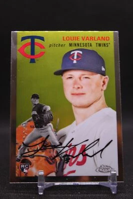 Louie Varland #115 2023 Topps Chrome Platinum Anniversary Twins RC Rookie - Image 1 of 2