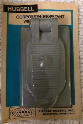 DISPOSITIVO DE CABLEADO HUBBELL-HBL5222 Cubierta resistente a la intemperie, gris stock antiguo Foto 1 de 4