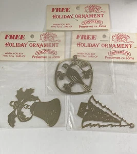 Smucker's Holiday Ornament 1981 ""Gratis cuando compres 2 12 oz. "Juego de 3 frascos" nuevos en paquete - Imagen 1 de 10