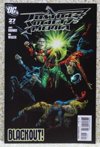 Justice Society Of America Blackout #27 2009 J. Ordway B. Wiacek VF/NM - Picture 1 of 6