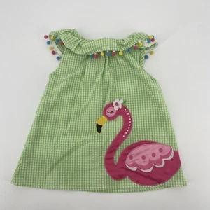 Rare Editions Girl's 3T Top Pink Flamingo Summer Sleeveless Blouse - Picture 1 of 7