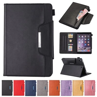 Luxury PU Leather Wallet Case Cover for iPad (A16) 11th 10th 9th 8th 7th 6th Gen - Image 1 of 4