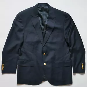 Polo Ralph Lauren Blazer Jacket Coat Navy Gold Wool RARE NWT 42S - Picture 1 of 5