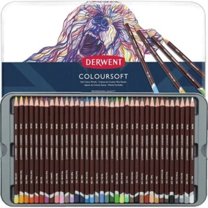 Derwent Coloursoft Colour Pencils Tin Case 36 - Picture 1 of 1