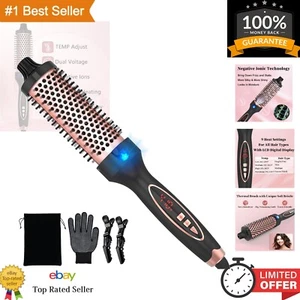 Upgrade 1.5 Inch Ceramic Curling Brush - Loose Volume Curls with 9 Heat Settings - Picture 1 of 10