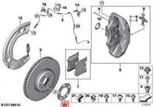 Disco original BMW para mayor coeficiente - BMW 34106884839 - Imagen 1 de 2