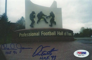 Charlie Joiner Dan Fouts Signed Football Hall of Fame 4x6 Photo PSA/DNA Chargers - Picture 1 of 12