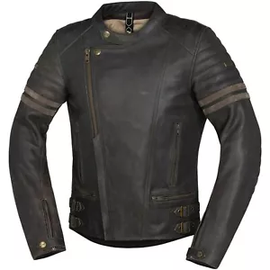 IXS Herren Motorrad Jacke Andy Gr 52 Biker Chopper Lederjacke im Used-Look braun - Bild 1 von 4