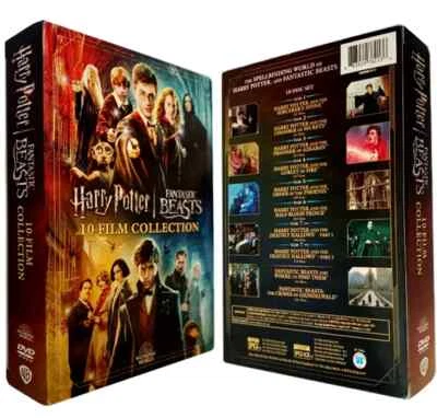 Harry Potter Fantastic Beasts Wizarding World 10 Film Collection (DVD Box Set)!!