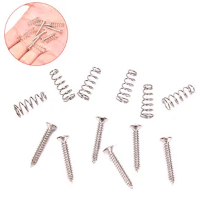 6pcs Electric Guitar Single Coil Pickup Mount Height Screw with Spring ScATAU - Picture 1 of 15