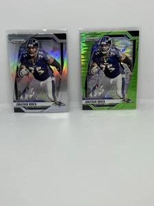 Johnathon Ogden 2024 Prizm Panini 2 Card Lot. Silver & Green Pulsar Prizm - Bild 1 von 6