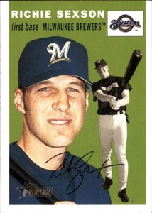 2003 Topps Heritage #320 Richie Sexson MILWAUKEE BREWERS - Picture 1 of 2