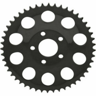 Piñón de rueda trasera Harley Davidson 1986-99 FX FL XL negro brillante 48T 530 con plato Foto 1 de 4