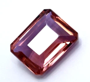 65 Ct Natural Brazilian Padparadscha Emerald Topaz Certified Loose Gemstone - Picture 1 of 7