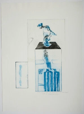 Dieter Pieper/ Radierung/ Prägedruck/, von 1972 - Bild 1 von 4