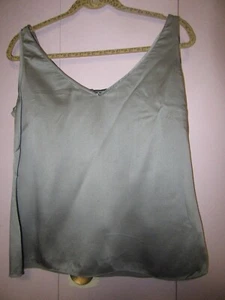 LOVELY ELLEN TRACEY SILK GRAY TOP - SIZE: 1-- FREE SHIPPING - Picture 1 of 8