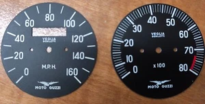 MOTO GUZZI V7, V7 SPECIAL, V7 SPORT, 750 S SPEEDOMETER MPH AND REVCOUNTER DIAL - Imagen 1 de 1