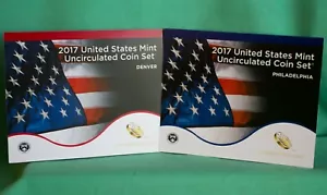 2017 ANNUAL US Mint Uncirculated Coin Set P and D Minted 20 Coins with COA - Picture 1 of 7