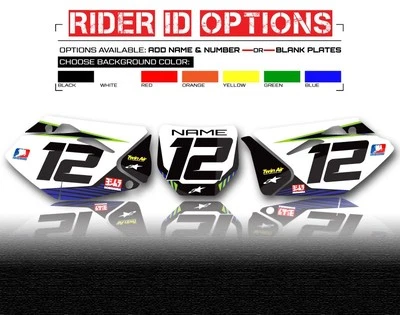 Kawasaki KLX 140 2008-2017 matrícula personalizada fondos gráficos calcomanías  Foto 1 de 4