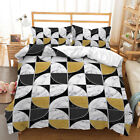 Bedding Sets Geometry Soft Doona Quilt Cover Bedroom Decor S/D/Q/K Gifts