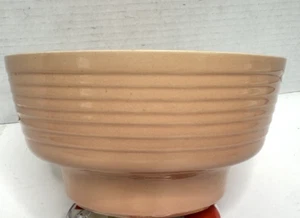 Vintage Cookson Pottery Serving / Mixing Bowl or Planter 7" Ribbed Pink 8302 USA - Picture 1 of 6