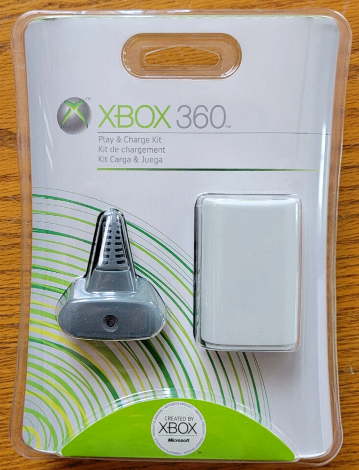 Official OEM Microsoft Xbox 360 X360 Play and Charge Kit - Image 1 of 1
