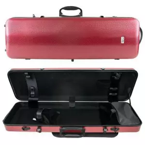 GEWA Pure Polycarbonate Oblong 2.4 Violin Case Red - Picture 1 of 3
