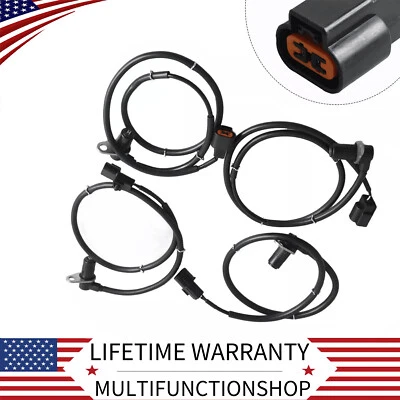 For 2003-06 Mitsubishi Montero V6 3.8L MR407271 4 pcs ABS Wheel Speed Sensor Foto 1 de 4