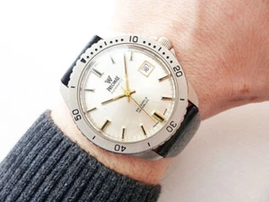 Watch Precimax Divers 25 Jewels Incabloc Automatic Vintage 1970s Swiss Made - Picture 1 of 5