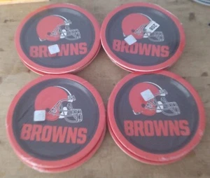 X80 Cleveland Browns NFL Pro Football Sports Banquet Party 9" Paper Plates - Picture 1 of 2
