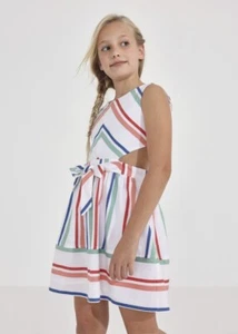 New Mayoral Tween striped side cutout dress, girls 14,NWT - Picture 1 of 4