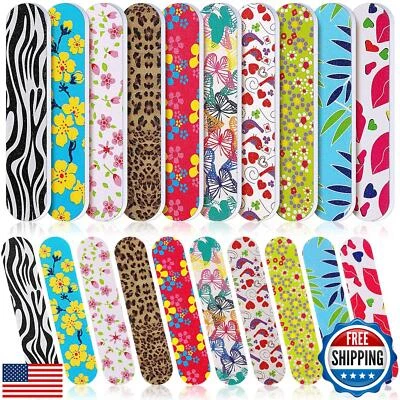 Sumind 100 Pack Nail Files Double Sided Emery Boards Manicure Tools Professio - Image 1 of 4