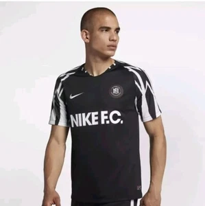 Nike F.C. Football Soccer Jersey Black/White Men's Sz Small NEW AA8128-011 - Picture 1 of 4