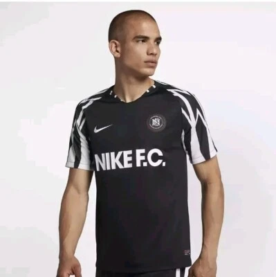 Nike F.C. Camiseta de fútbol negra/blanca para hombre talla 2XL NUEVA AA8128-011 Foto 1 de 3